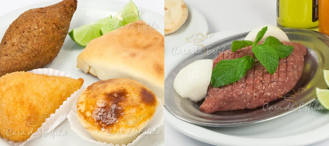 Salgados e Kibe Cru - Casa da Esfiha